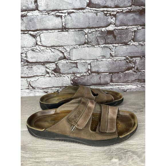 Rohde Soltau Brown Leather Casual Strap Mules Sandals Men’s Sz 10M US/43EU - Picture 10 of 16